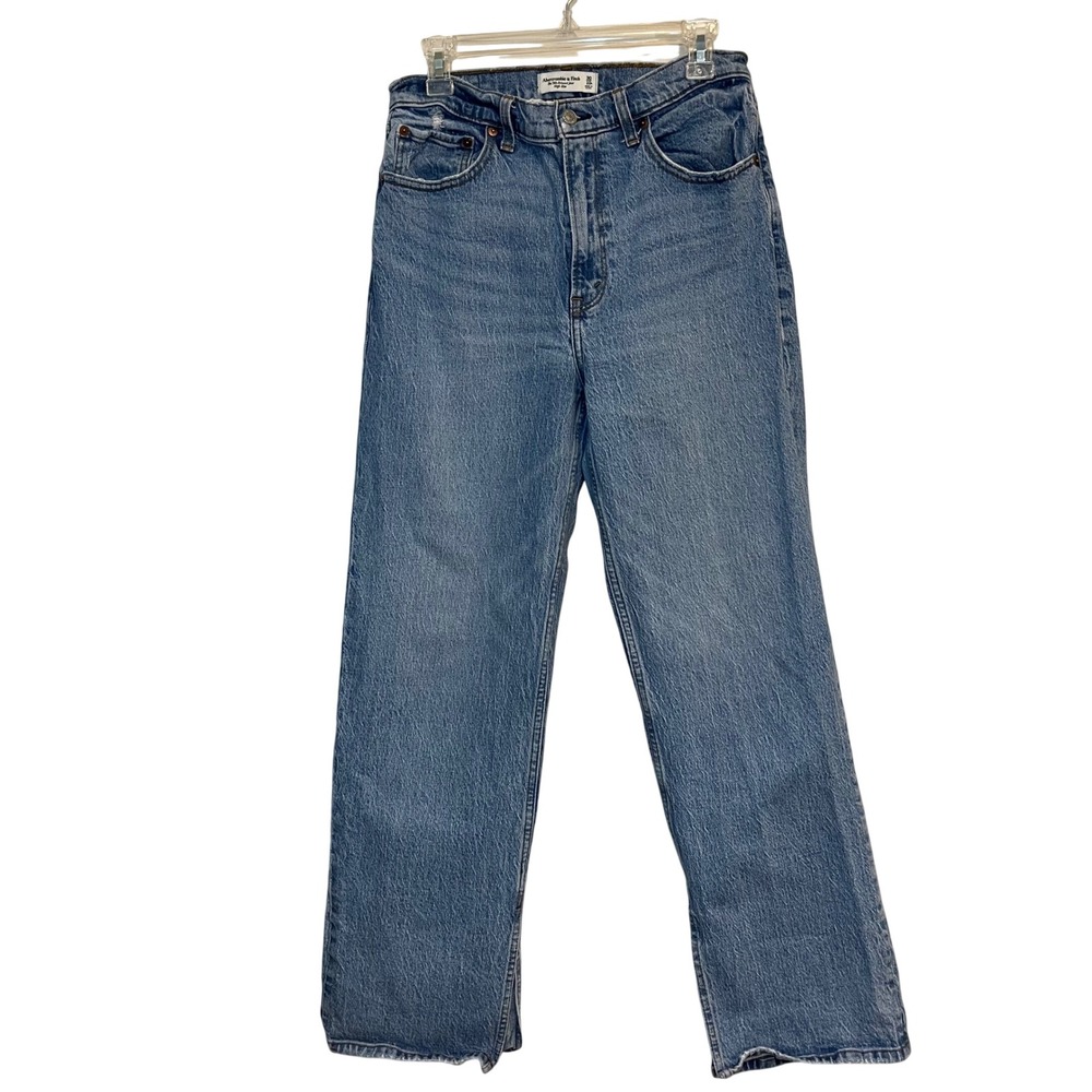 Abercrombie & Fitch Jeans 90s Relaxed High Rise Rigid Denim Split Seam 30 / 10